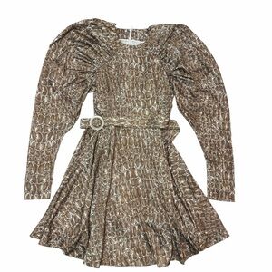 ROTATE Croc Print Dress